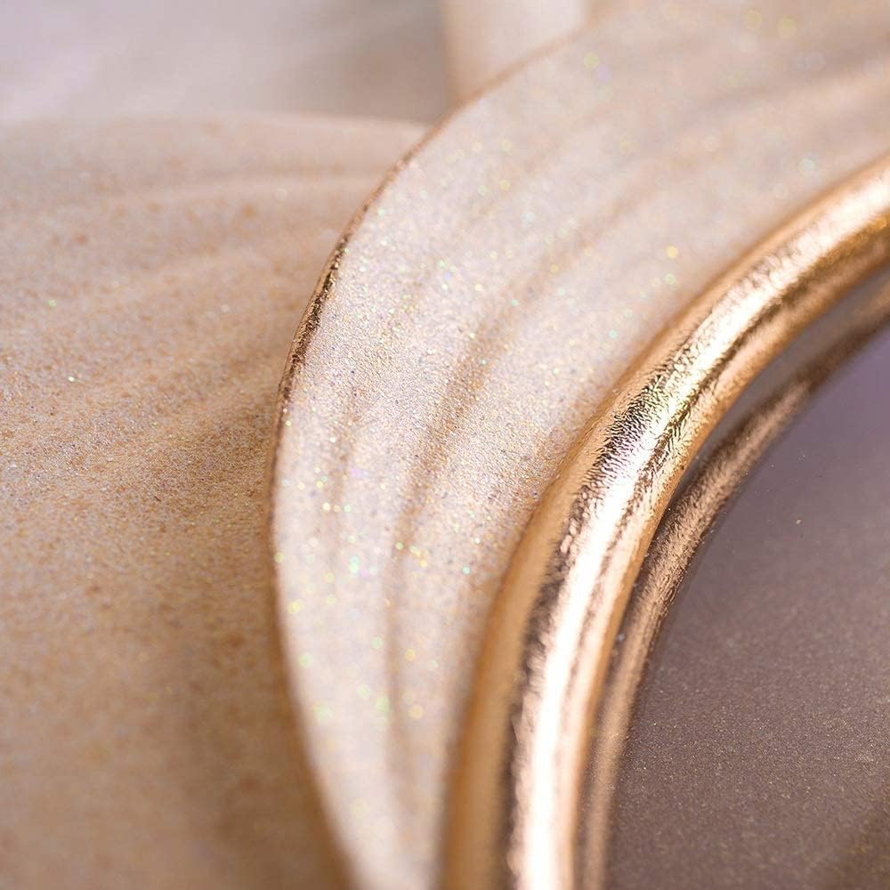 Wall Clock Golden Wall Clock, Clock, Creative Home Decoration Clock in Living Room, Stylish Restaurant Round Clock (56 * 56cm)