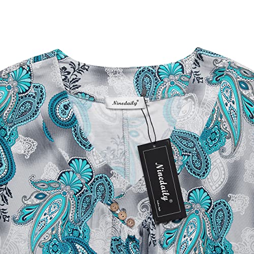 Ninedaily Tunic Tops For Women To Wear With Leggings,Button Down Shirt With Sleeveless Tank Tops Shirts Clothes Outdoor Clearance Lady Tops Autumn Outfits Loose Petite Size L #TOP2