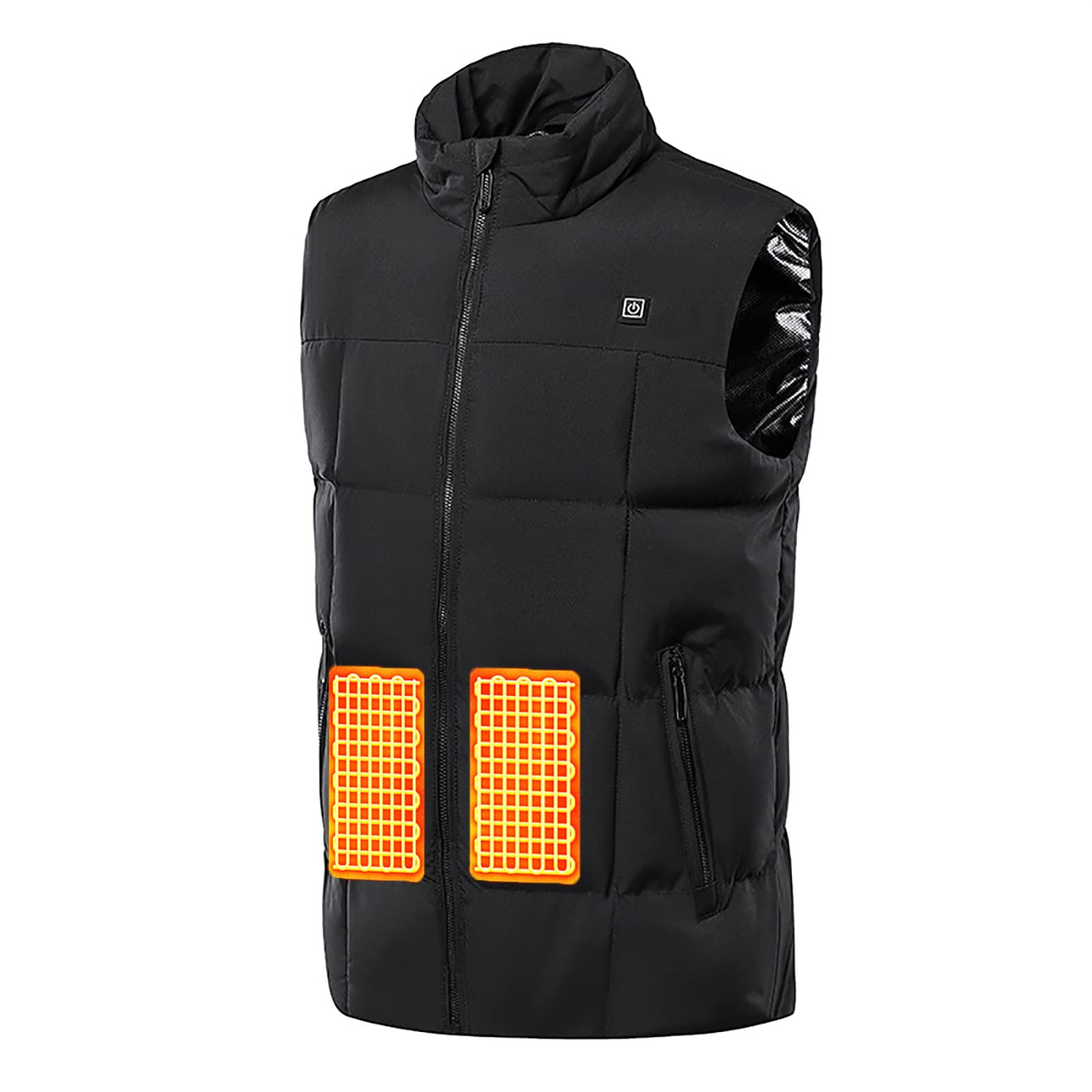 Gilet Elettrico Riscaldato 3 Temperatura Lavabile Giacca Riscaldabile Invernale Caccia Moto Escursionismo e Campeggio (Non Include la Batteria)