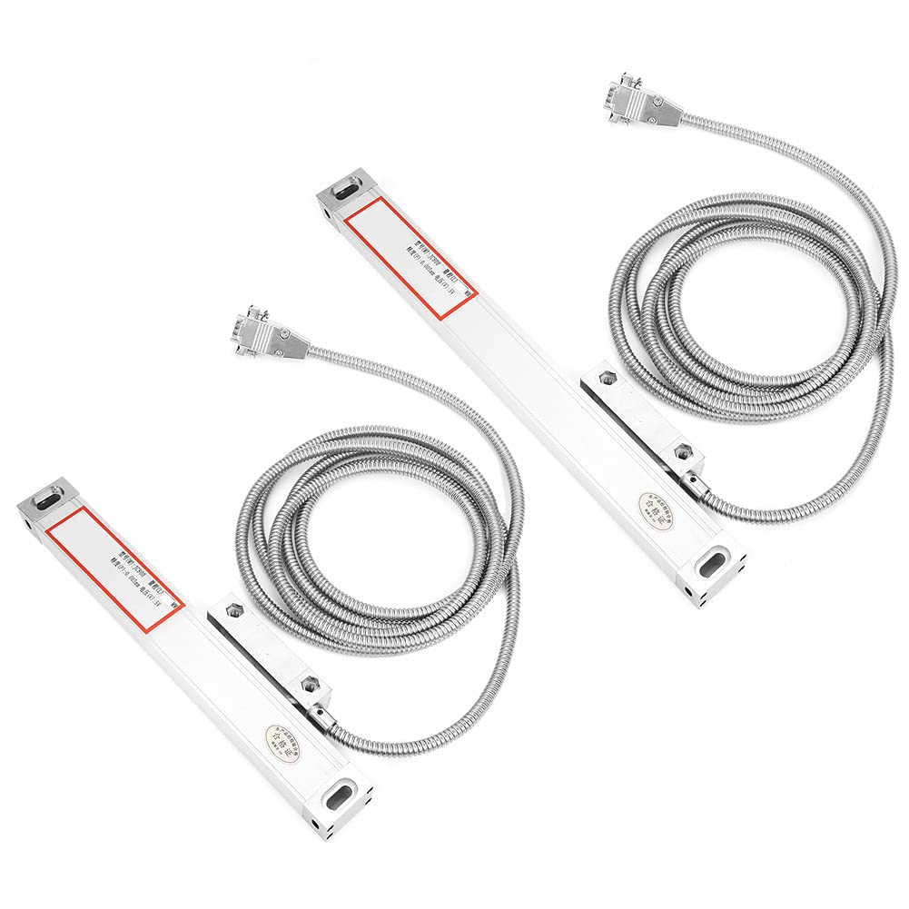 Básculas Lineales DRO, de 0-100 Mm 0-200 Mm para Lectura JCS900-2AE/JCS900-3AE, Aleación de Aluminio, Alta Precisión, Fácil de Instalar