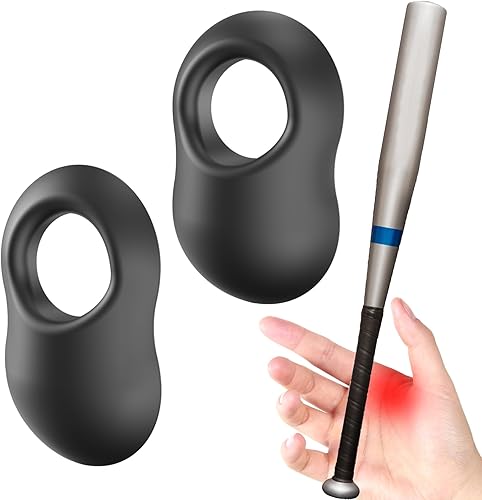 Paquete de 2 protectores de pulgar de béisbol para bateadores profesionales, ayuda de entrenamiento de bateador, protector de pulgar de béisbol y