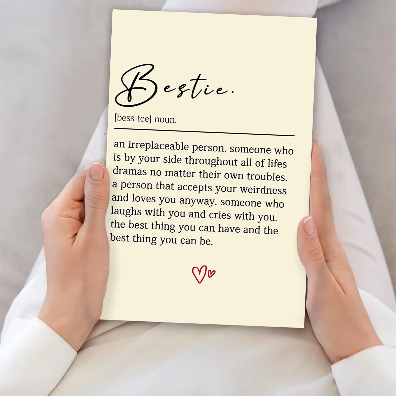 Bestie-Karte Zur Geburtstag – Lustige Freundschaftskarte Für Die Beste Freundin Mit Freiem Innenraum Zum Selbstgestalten