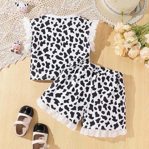 Image of Kid Young Girl Clothes Outfits Square Neck Tank Top Letter Patched Girls Summer Shorts Set
