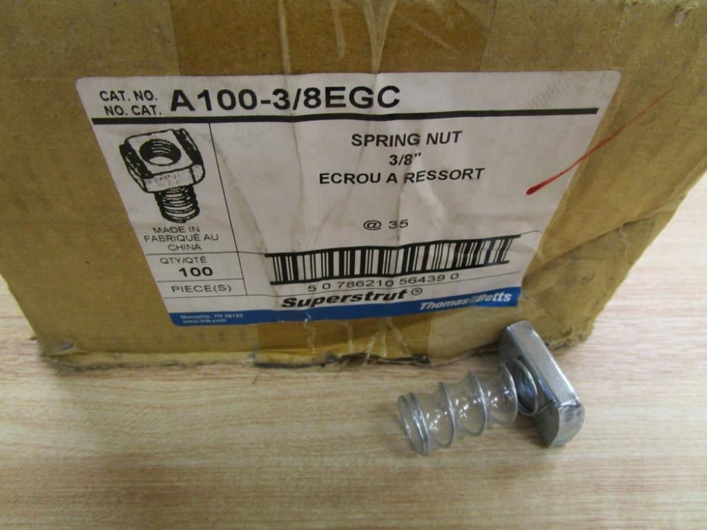 Thomas and Betts A100-3/8EGC Spring Nut (Pack of 57)