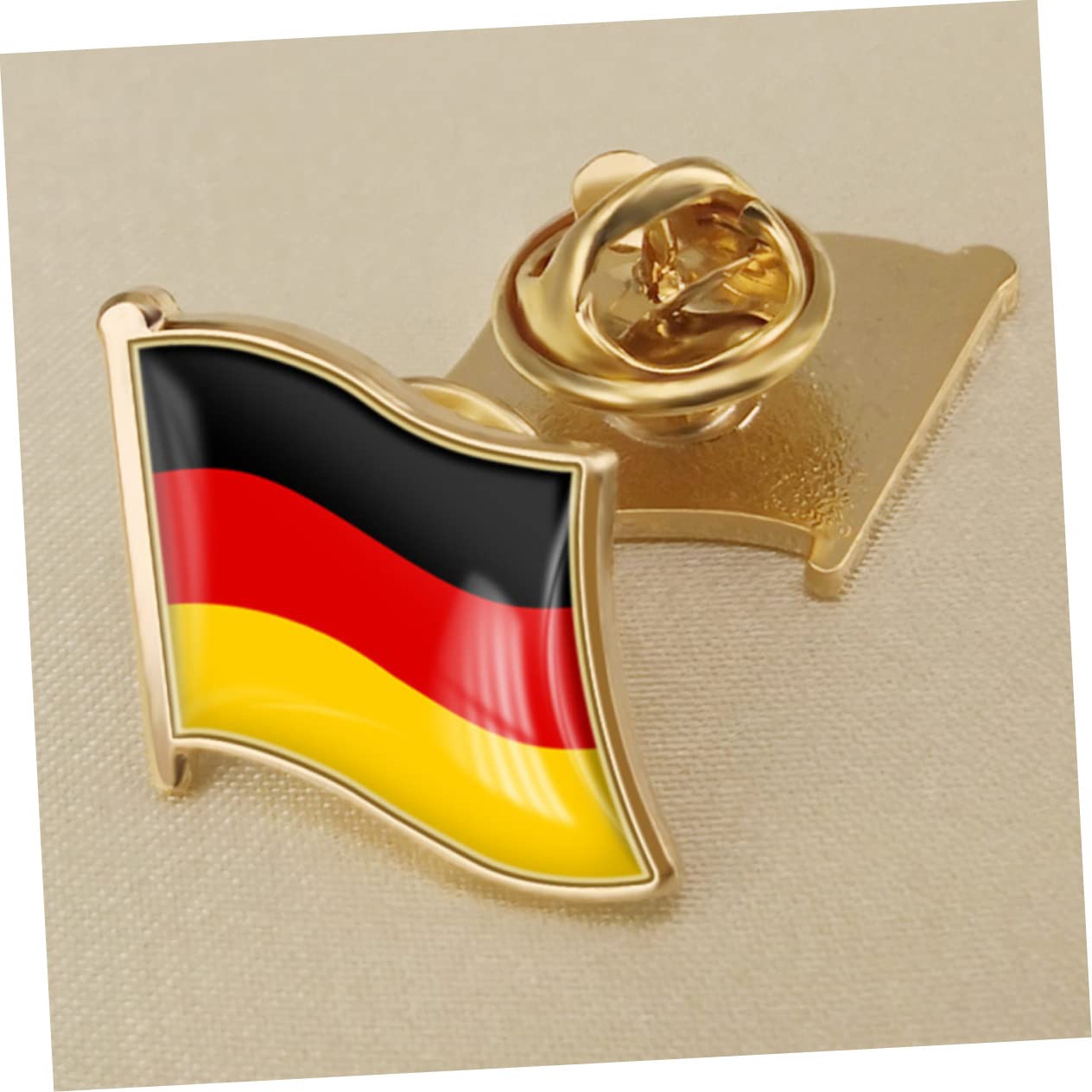 FOMIYES Deutschland Flagge Anstecknadel für Männer Metallbrosche mit Deutscher Fahne Dekorativer Pin für Anzüge Hüte Souvenir