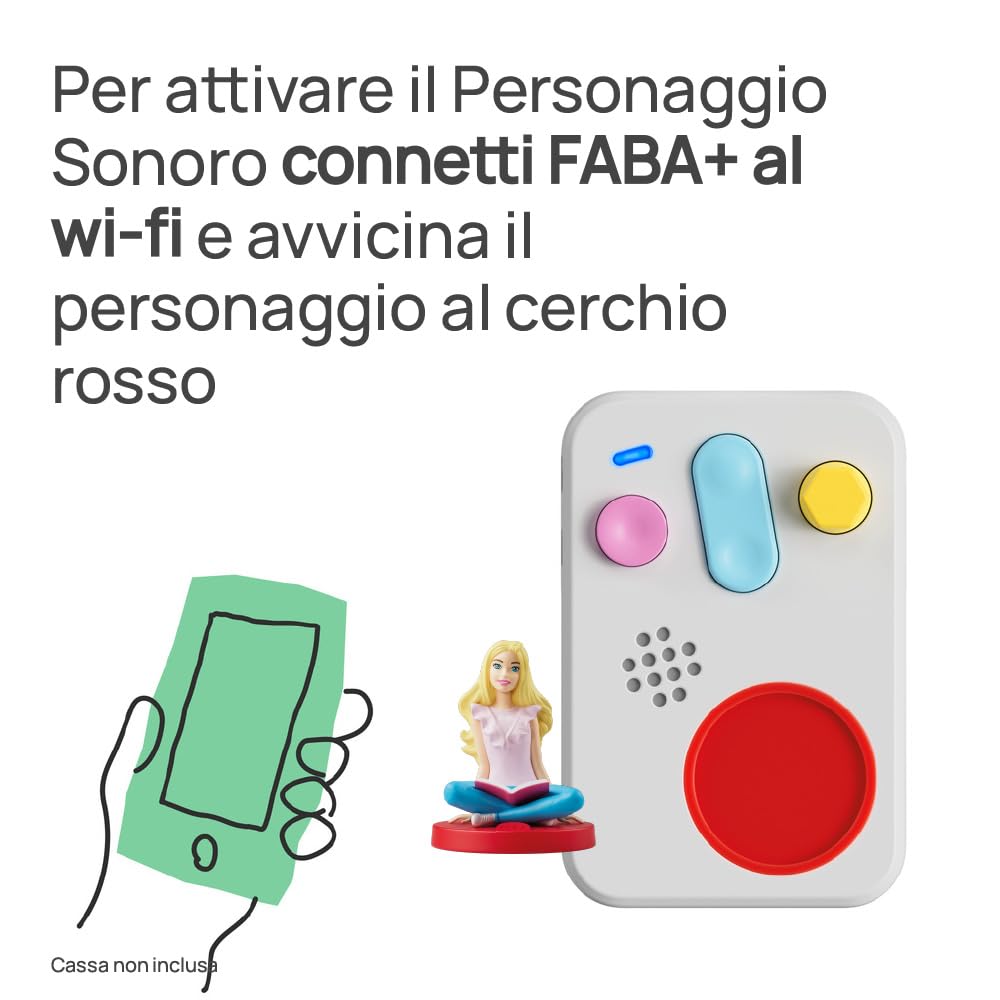 FABA Personaggio Sonoro – Barbie Migliori amiche – Storie e fiabe sonore per bambini e bambine 5-10 anni - Ascoltabile Raccontastorie, gioco educativo versione italiana