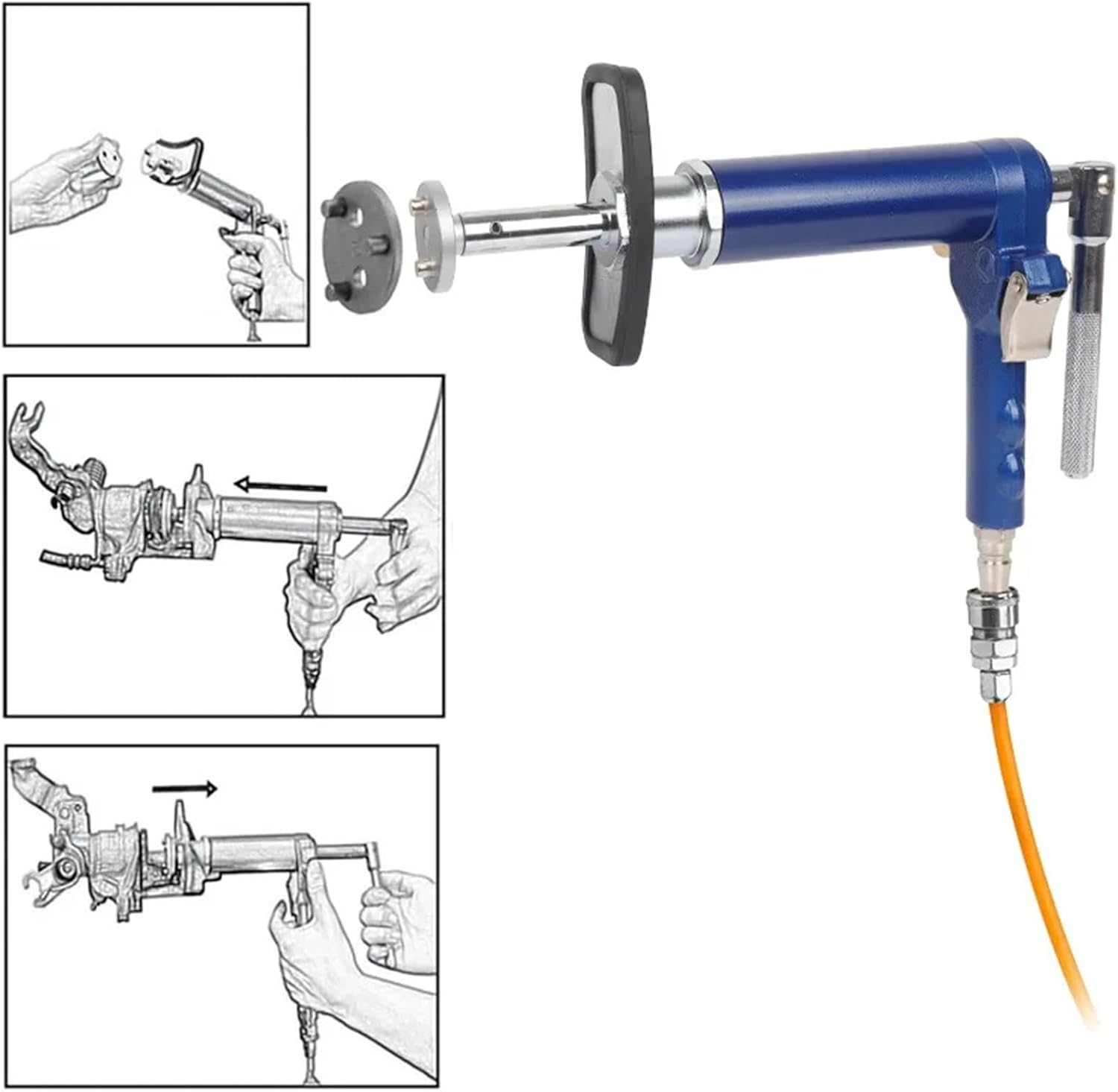 24-Piece Set of Pneumatic Brake Cylinder Return Tool to Adjust Piston Top Return Device Brake Pad Replacement and Disassembly