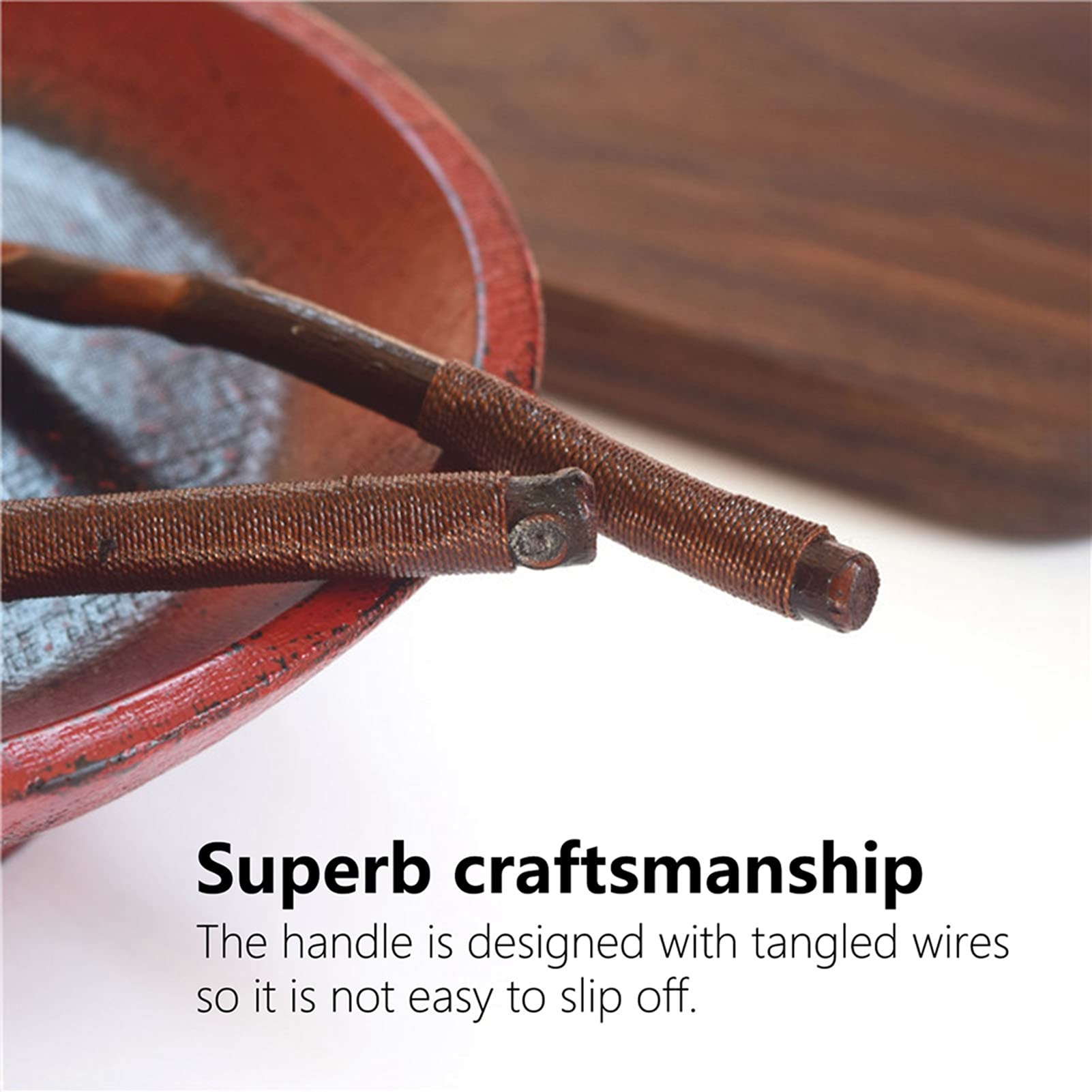 WOODEN TANGLED WIRE FRUIT FORK KITCHEN TABLEWARE FOR HOME RESTAURANT