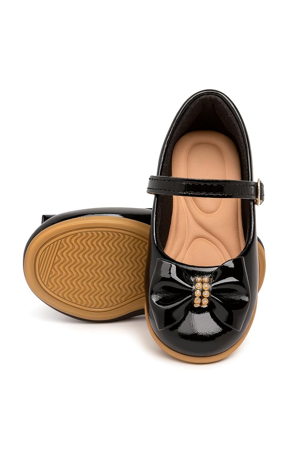 Sapatilha Infantil Feminina com Laço Menina, Princesa, Batizado, Clássico, Solado Antiderrapante Confortável, 20 ao 34