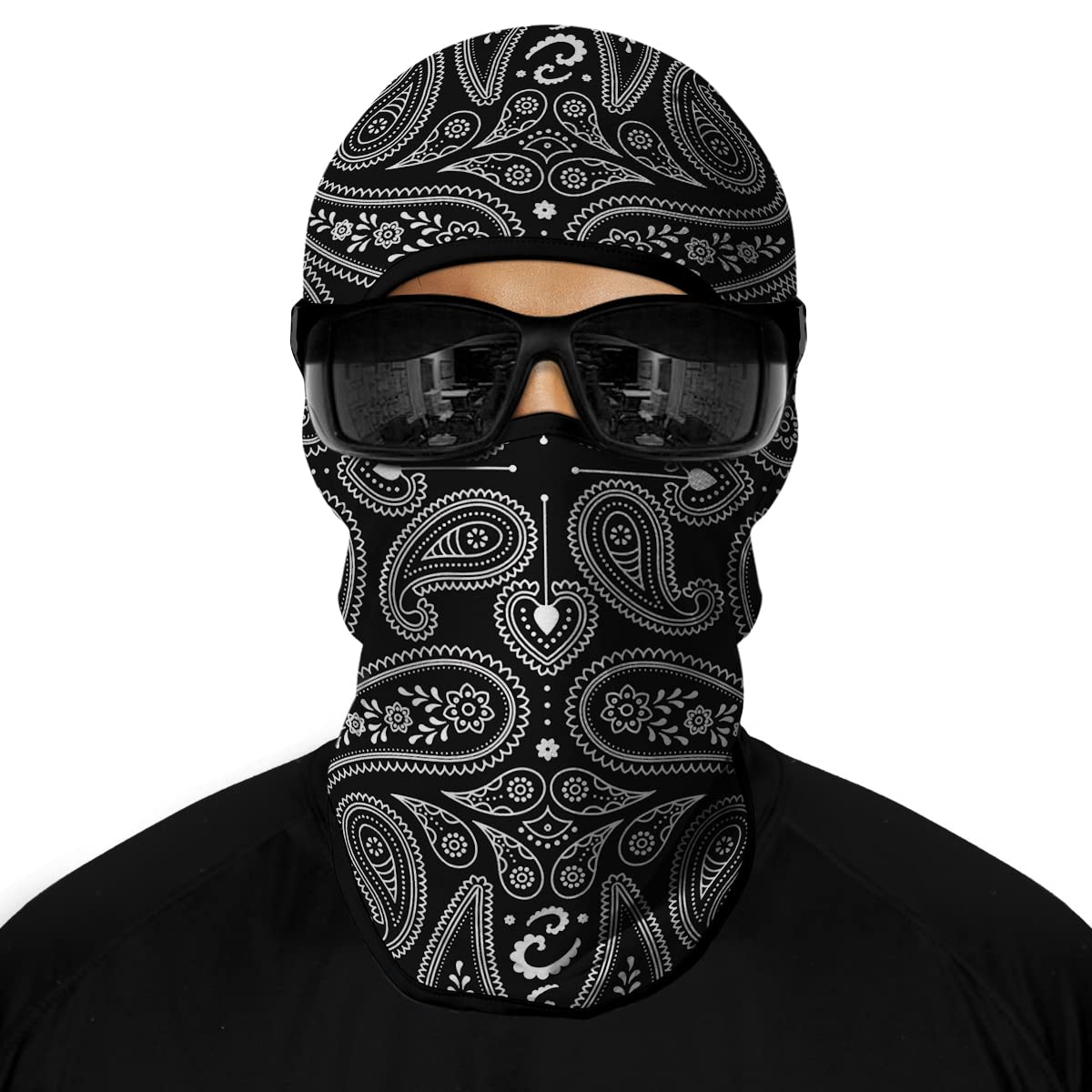3D Balaclava Ski Mask Motorcycle Full Face Mask Outdoor Tactical Hood Headwear Mask Ghosts Skull Mask Men Women for Halloween