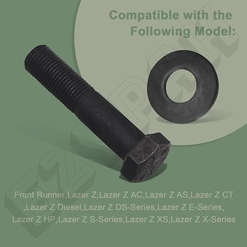 Miniatura 3 de 109-9220 109-5958 Tornillo de hoja de 2-14 pulgadas compatible con ToroExmark Lazer Z, As, Ct, & Xs, Vantage, Turf Tracer Hp, Ds, E, S, X y Z Series