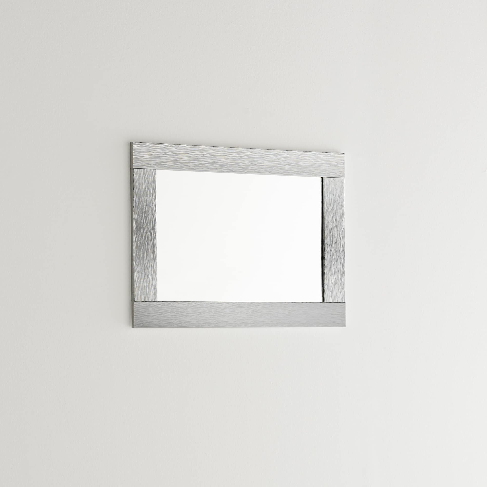 ARHome Specchiera Luxury, 76 x 56, Argento Lucido, Specchio da Parete, Made in Italy