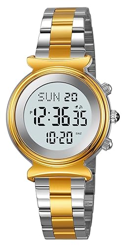 Women's Digital Watch Stainless Steel Elegant Business Dress Ladies Bracelet