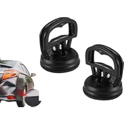 Herramienta Para Sacar Golpes Autos E&C Life Paquete de 2 herramientas de eliminación de abolladuras para coche, color negro, extractor de abolladuras para manija de ventana, espejo de puerta, objetos en movimiento (5.5 cm),tamaño S