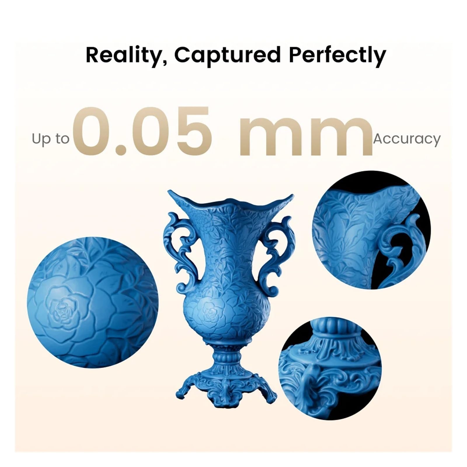 INSPIRE 2 3D Scanner For Printer 0.05mm30fps Outdoor Wireless Infrared Structured Light Handheld Scan