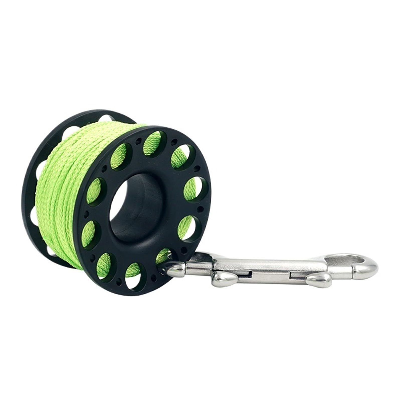 Diving Finger Spool, Finger Spool Reel Multicolor Bolt Snap Cave Wreck Drift Diving(Black 30M)