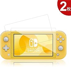Switch Lite Film Laste Manufactured by Nintendo Switch Lite Film [2 Pack Repair Floating Edges] Non-Full Coverage, Normal Glass Film, Compatible with Nintendo Switch Lite Smartphones, 9H Hardness LCD Protection, 2.5D, 0.01 inch (0.3 mm), Ultra-thin, Asahi