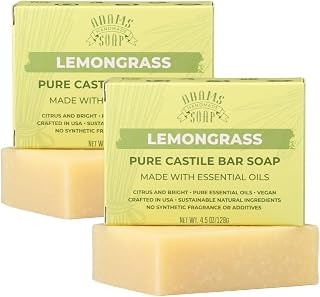 Adams Lemongrass Castile Bar Soap