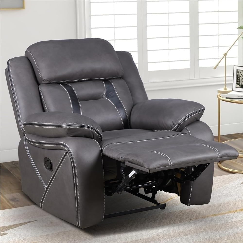 Genuine Leather Electric Power Lift Recliner Chair Adjustable Recliner Sofa Heat Massage Lay Flat Wall Hugger Living Room