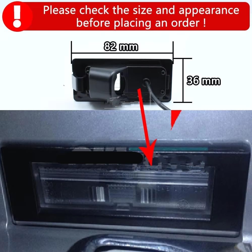 Retrocamera Per FIAT 500L/500LTrekking/500L Living/500L MPW 2012~2019 Parcheggio Retromarcia Video Monitor Visione Notturna AHD 1920x1080P Telecamera Auto Telecamera Retromarcia Impermeabile(AHD 192