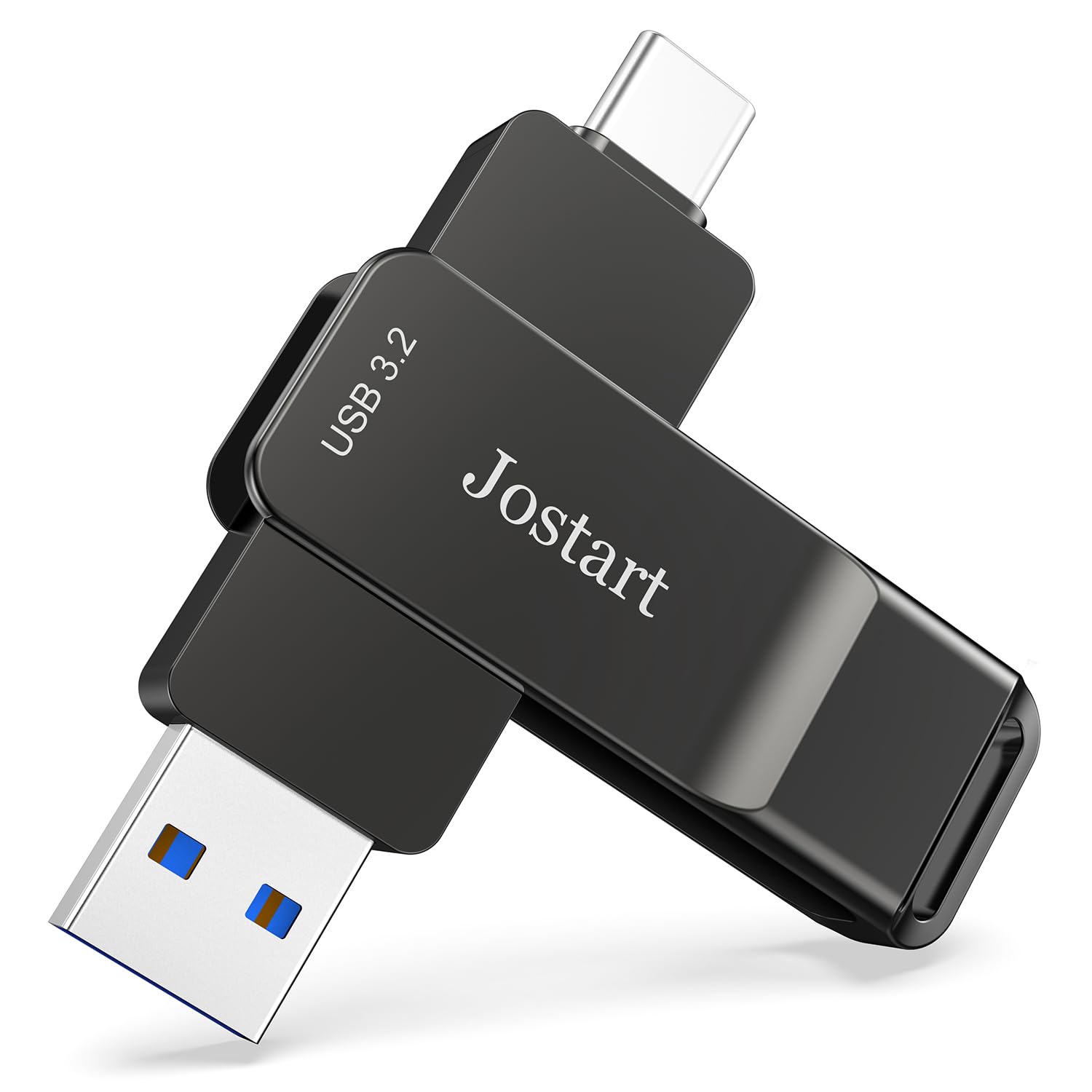 Jostart Clé USB C 512 Go, jusqu'à 1000 Mo/s, double USB C et USB A, 3.2 Gen 2, compatible avec iPhone 15/PS4/Android/Windows/Mac