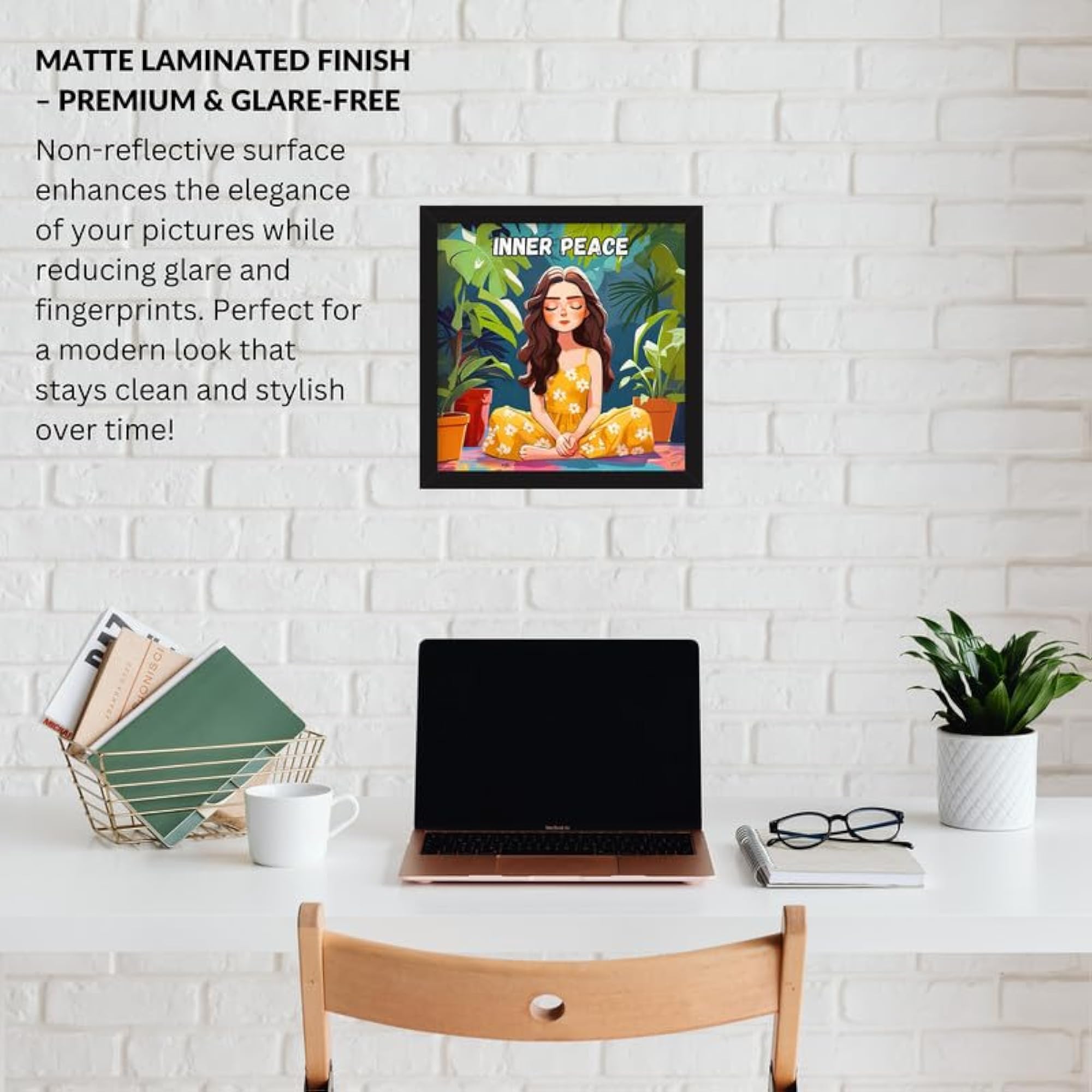 Inspirational Quote Poster Artwork Square Wall Frame