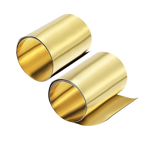 Miniatura 11 de METALLIXITY Hoja de latón (39.370 in x 7.874 in x 0.004 in), 1 unidad, placas de láminas de metal - para salpicaduras de cocina en el hogar