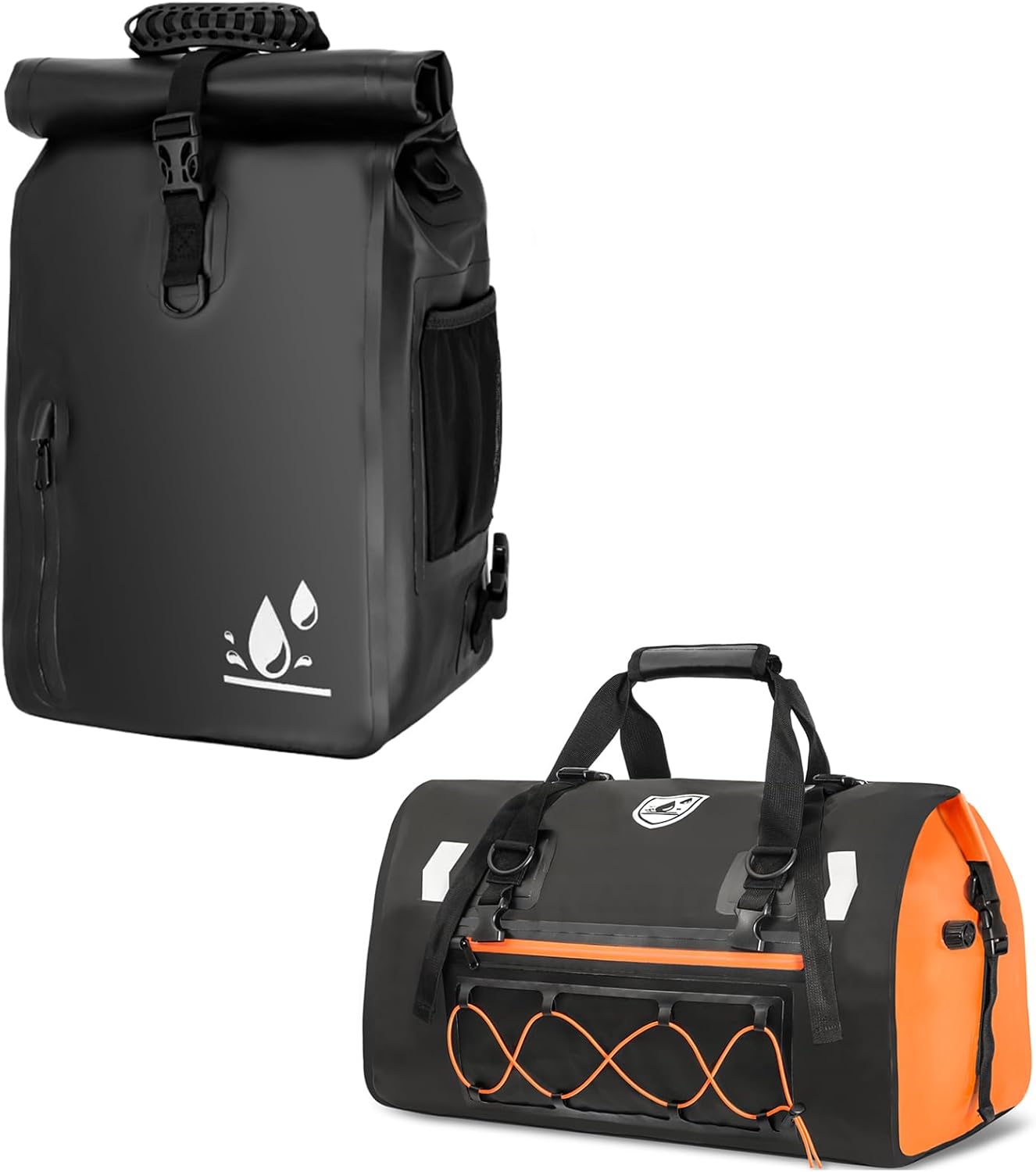 YEEGO DIRECT Bike Panniers,29L Large Capacity Waterproof bike bags, Bike Rack Bag Saddle Bags and Motorcycle Tail Bag, 50L Waterproof Duffle Bag, Luggage Dry Saddle Rear Rack Trunk Bags