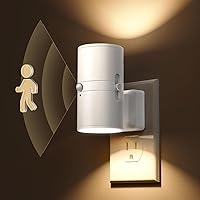 Vista 1 de L LOHAS LED Luz nocturna con sensor de movimiento enchufable, luz nocturna activada por movimiento, luz con sensor de oción para interiores
