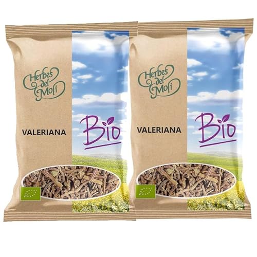 Pack 2 x Valeriana raíz Bio Herbes del Molí 80 g (160 g) | Raíz ecológica a granel para infusión | Tisana herbal sin cafeína, sabor intenso y tradicional