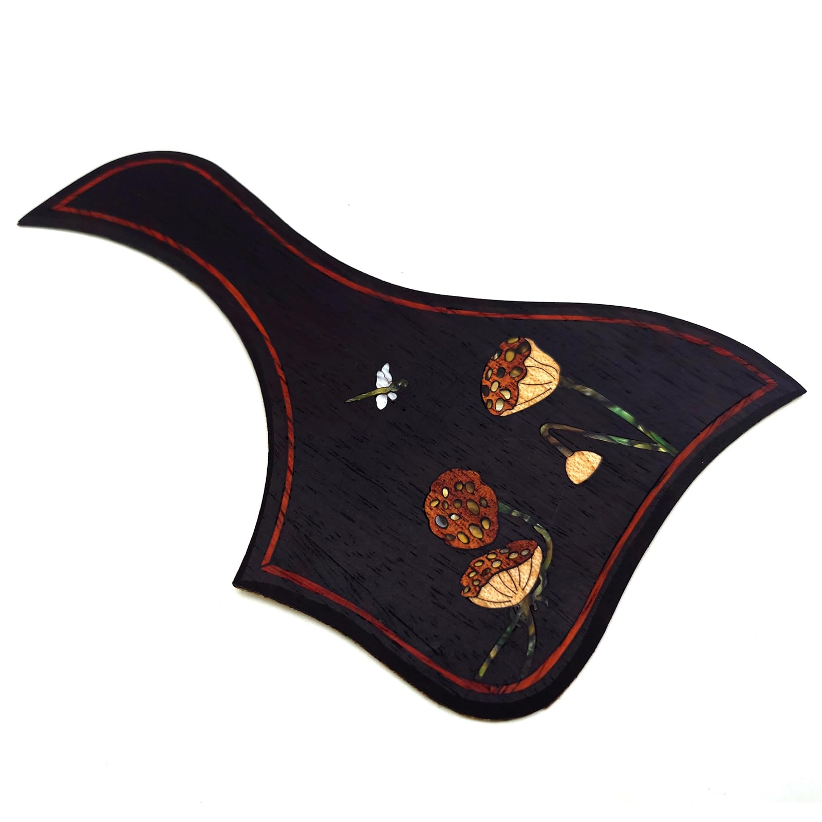 Guitar Pick Guard, Battipenna in abalone in palissandro autoadesivo for Chitarre acustiche folk D-45 Taylor(32)