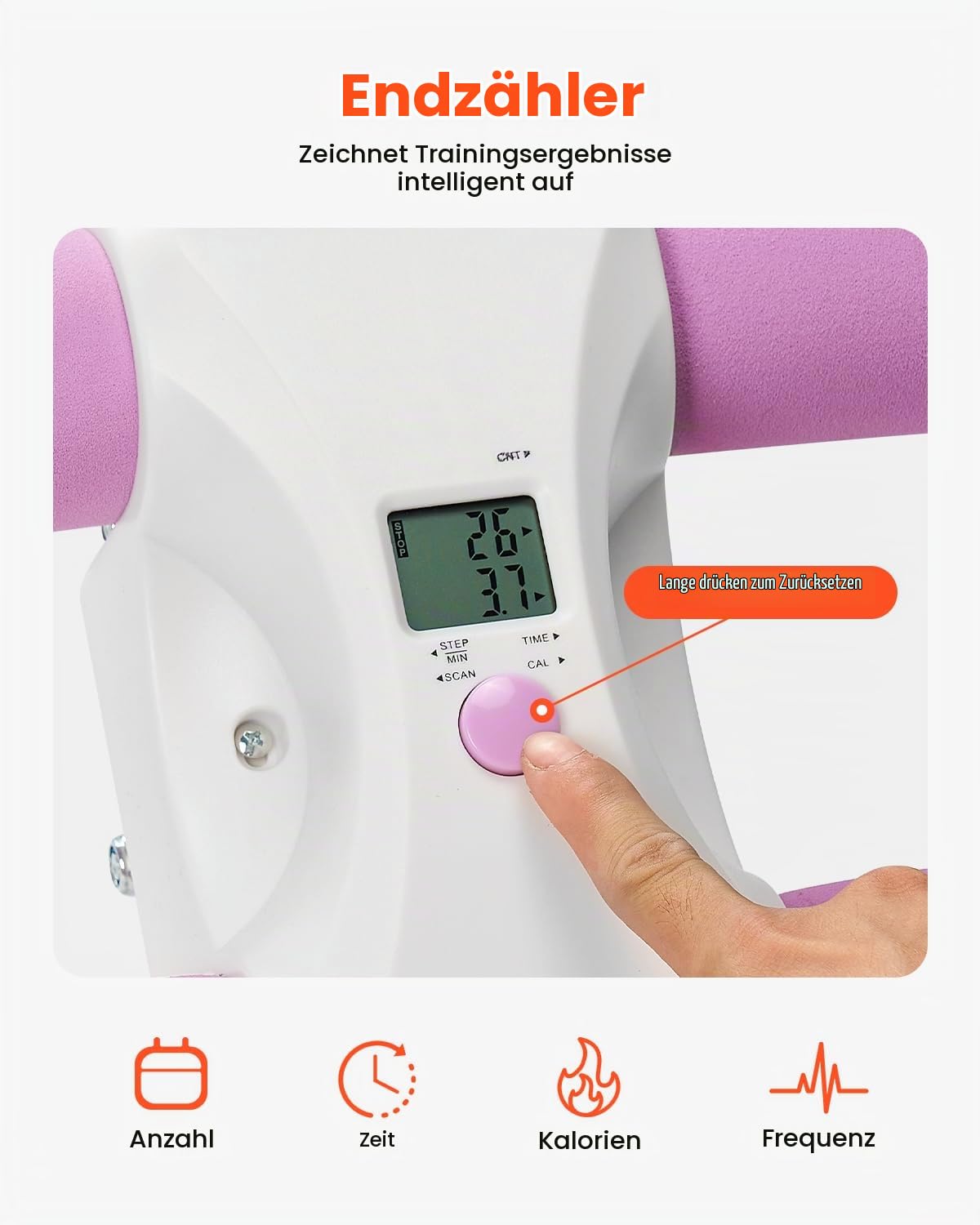 VEVOR Bauchmuskeltrainingsgerät Bauchtrainer AB-Maschine Fitnessstudio, Bauchtrainer 150 kg Gewichtskapazität, Bauchmuskeltrainer Krafttraining klappbares verstellbares Fitnessgerät Weiß + Rosa