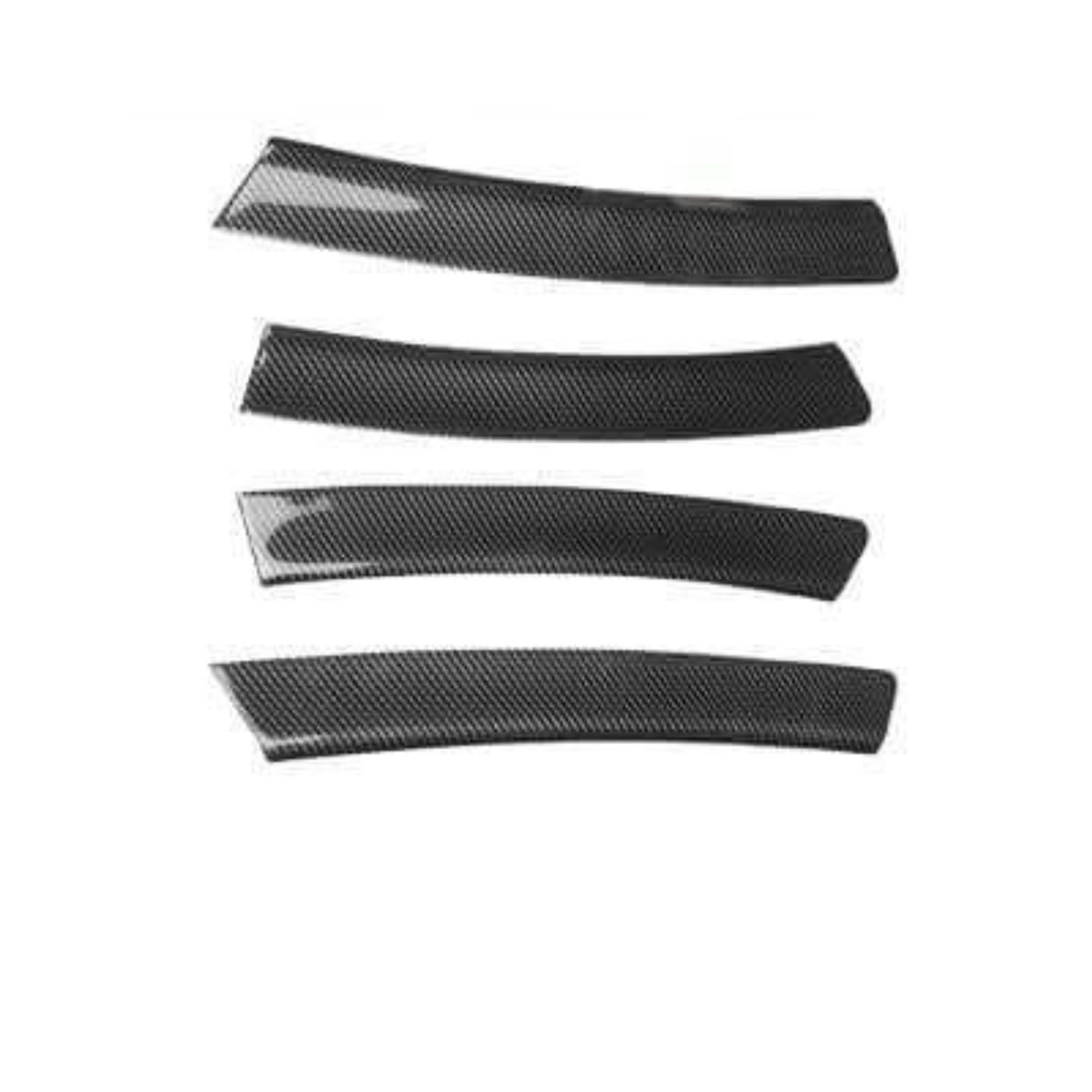 QBKGMEWCA Interior Trim Stickers Compatible for Civic 2012-2016 9th and 9.5th Generation Carbon Fiber and Wood(Type12 4pcs)