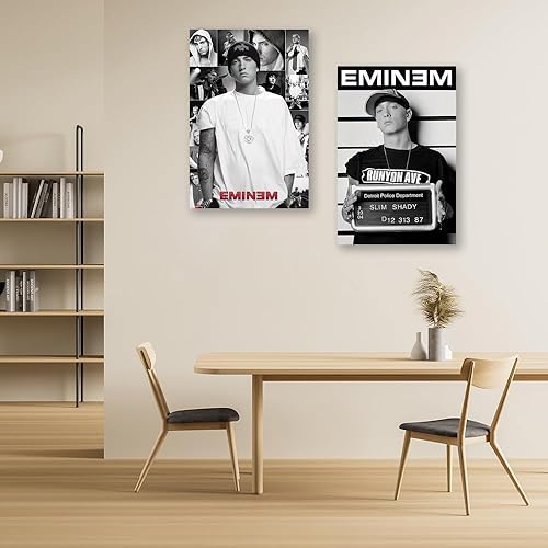 Miniatura 7 de Póster musical para decoración del hogar, póster de rapero Em*nems, lienzo musical, arte de pared, impresión de imagen para dormitorio, dormitorio,