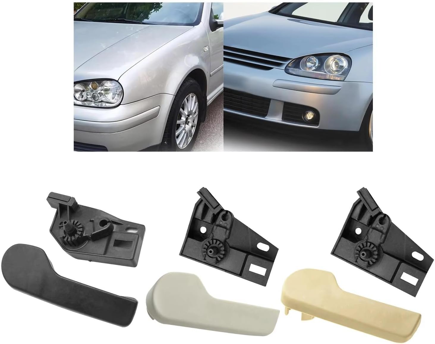 Car Hood Release Handle Fit Compatible with Seat Compatible with Altea 2004-2015 Auto Latch Lever Bracket Engine Bonnets Open OEM: 1J1823533 1J1823633A 1J1823533C(Beige)(Beige)
