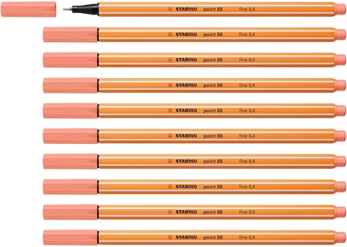 STABILO point 88 stylo feutre pointe fine : finies les bavures avec la pointe métal 0.4mm