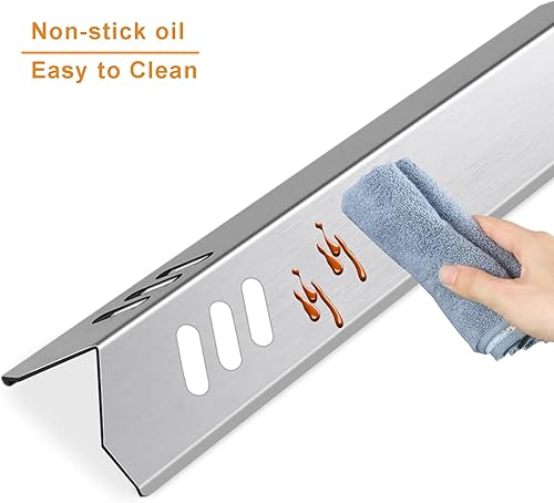 Miniatura 6 de Paquete de 3 placas de calor de acero inoxidable de 14 316 pulgadas para modelos de parrilla de gas Uniflame GBC1030W, GBC1030WRS, GBC1030WRS-C,