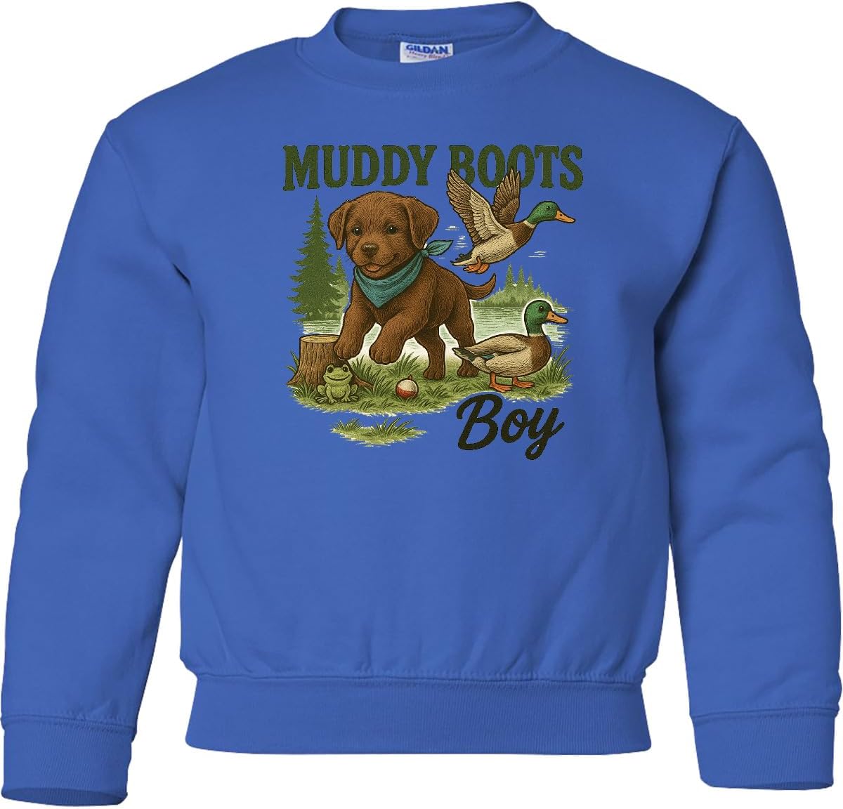 inktastic Duck Hunting Boy Youth Sweatshirt