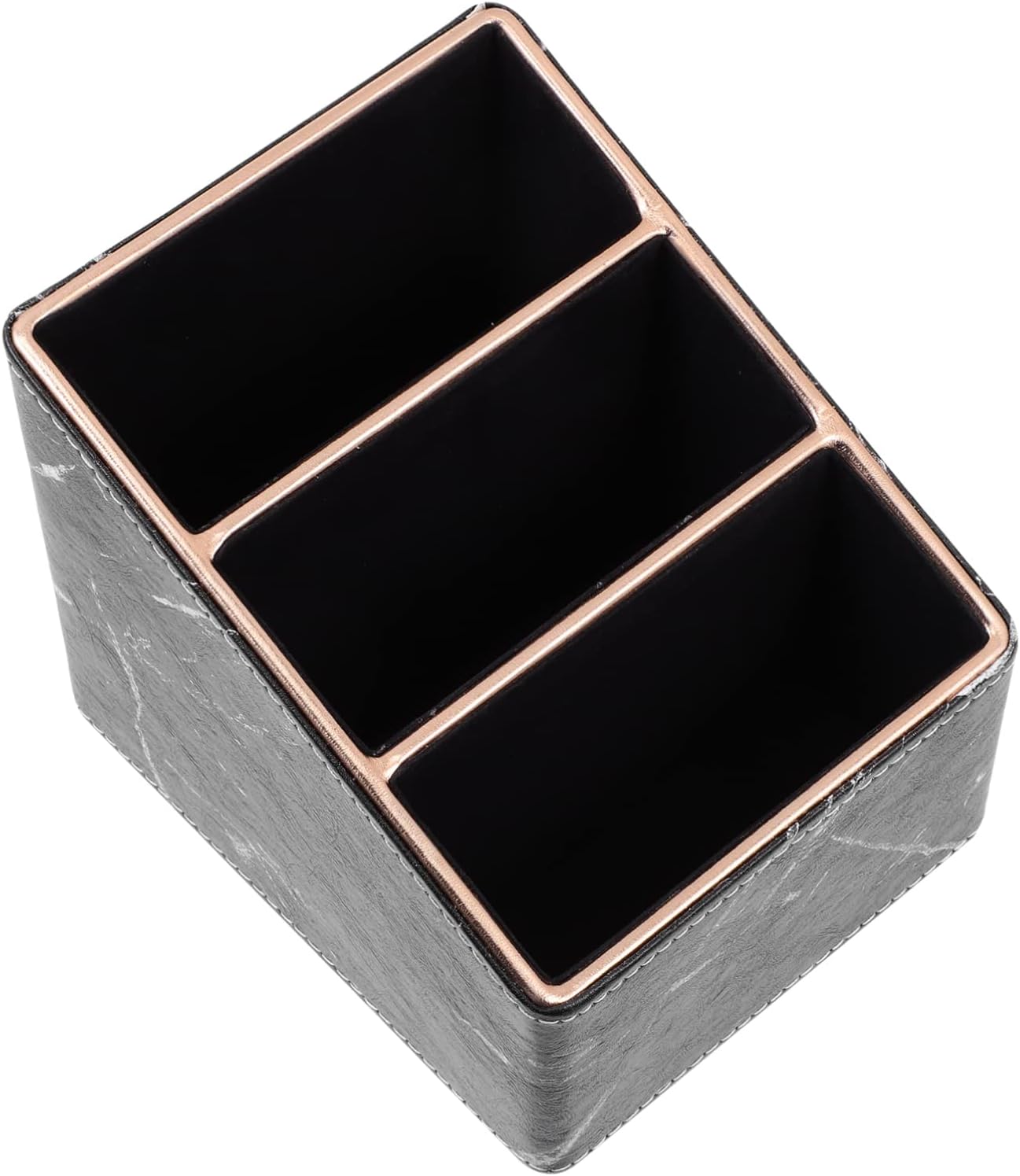 Holibanna Useful Storage Box for Desktop Organization Elegant Marble Pattern Organizer for Office Home