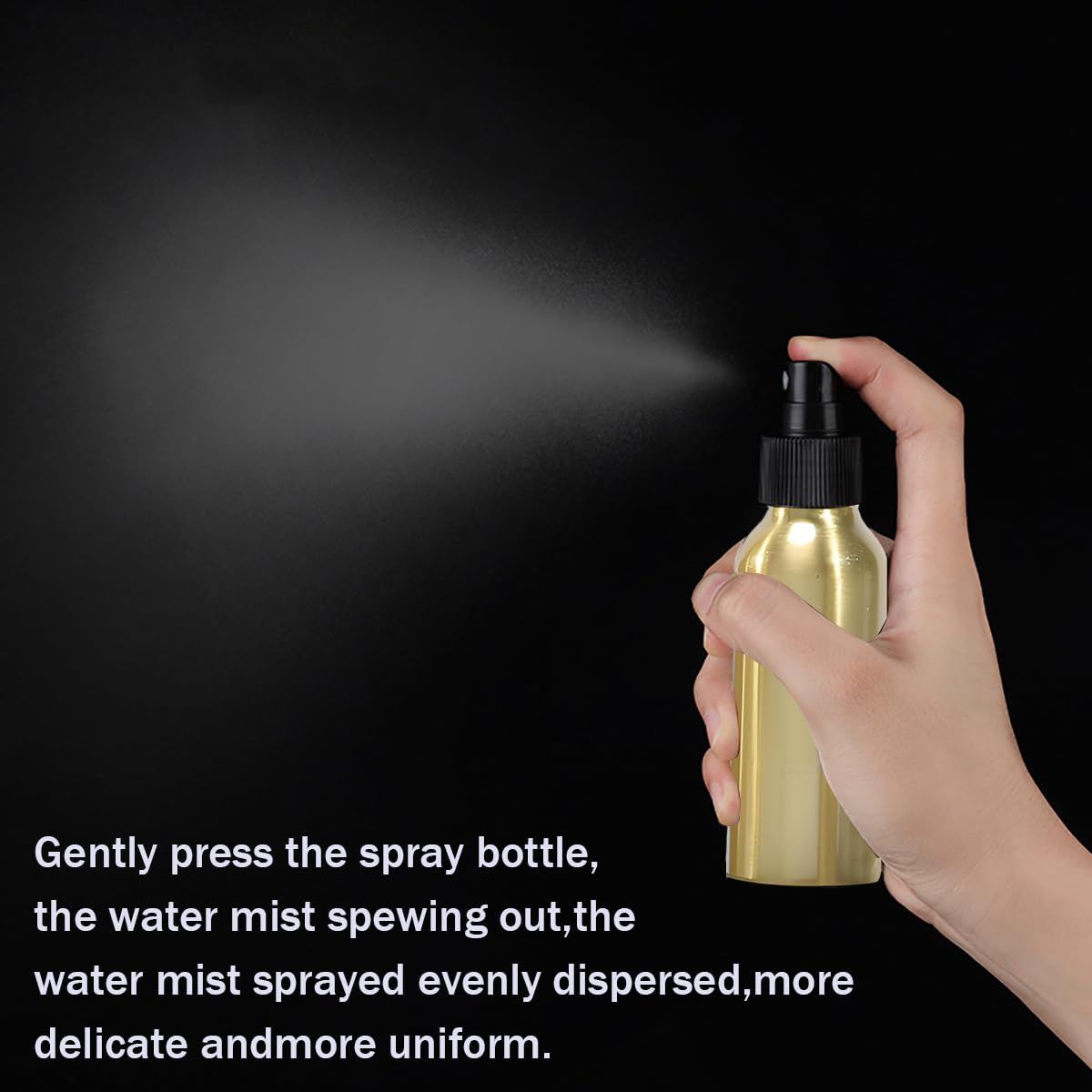 24 Pezzi 250ml Bottiglie Spray in Alluminio Oro, Cosmético Portátil Botellas in Alluminio Flacone per Profumo Oli Essenziali Tonico Soluzioni Detergenti