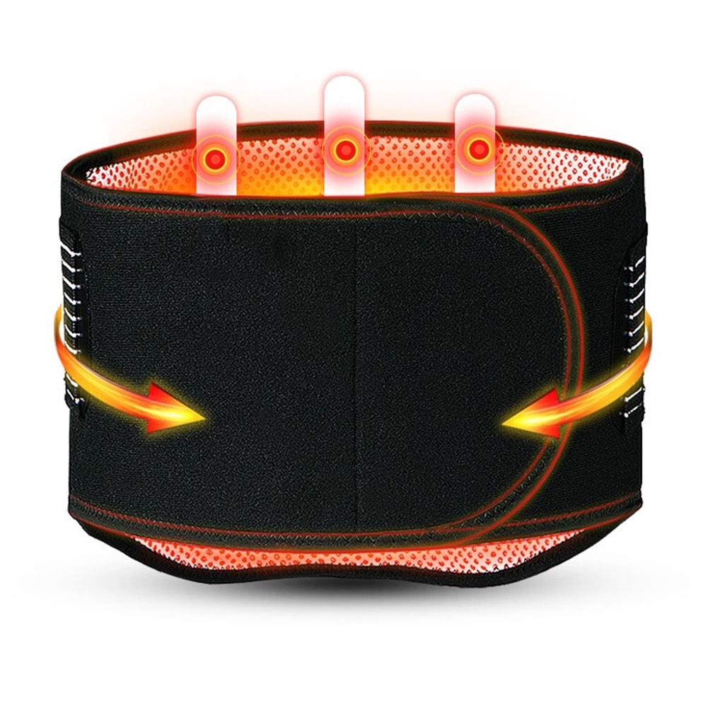 Soporte Lumbar Brace para la Espalda Inferior Alivio del Dolor Espasmos en la Espalda Ciática Hombres y Mujeres Levantamiento de Pesas Cintura Cinturón de Gimnasia para Deportes (Size : XL)