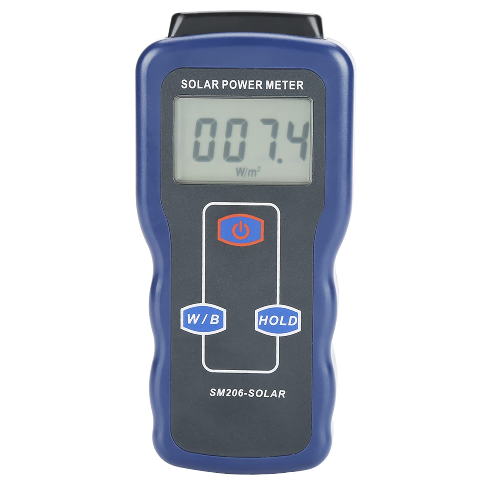 Tbest Solar Messgerät, SM206 Digital Solar Power Meter with Präzise Messung Ohne Kalibrierung for Solarenergieforschung Und Landwirtschaft Mit Zwei Einheiten W M² Btu Für