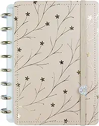 Caderno Inteligente, A5, Miss Floral By Giulia Benite, 155x220 mm, 80 Folhas
