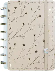 Caderno Inteligente, A5, Miss Floral By Giulia Benite, 155x220 mm, 80 Folhas