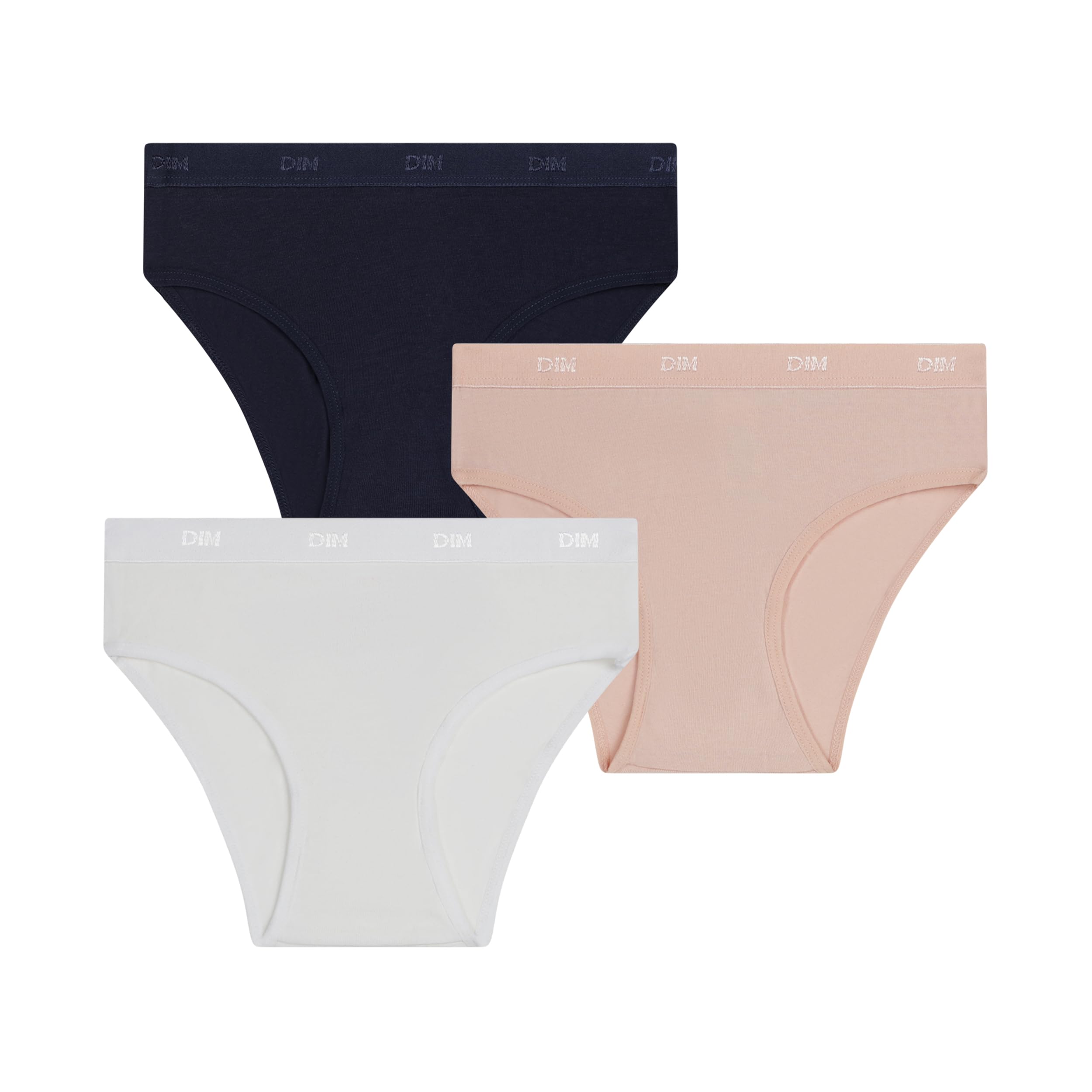 DIM Fille – Culottes Les Pockets Ecodim Coton x3 | Ultra Douces & Confortables | Coton & Élasthanne | Liberté de Mouvement