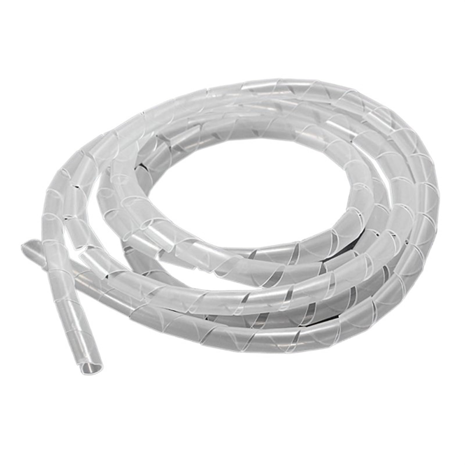 Spiralna osłona kabla 4-6 mm, pasuje do kabli 4-50 mm, wielokolorowe opakowanie 5 m lub 10 m(White,10 meter)