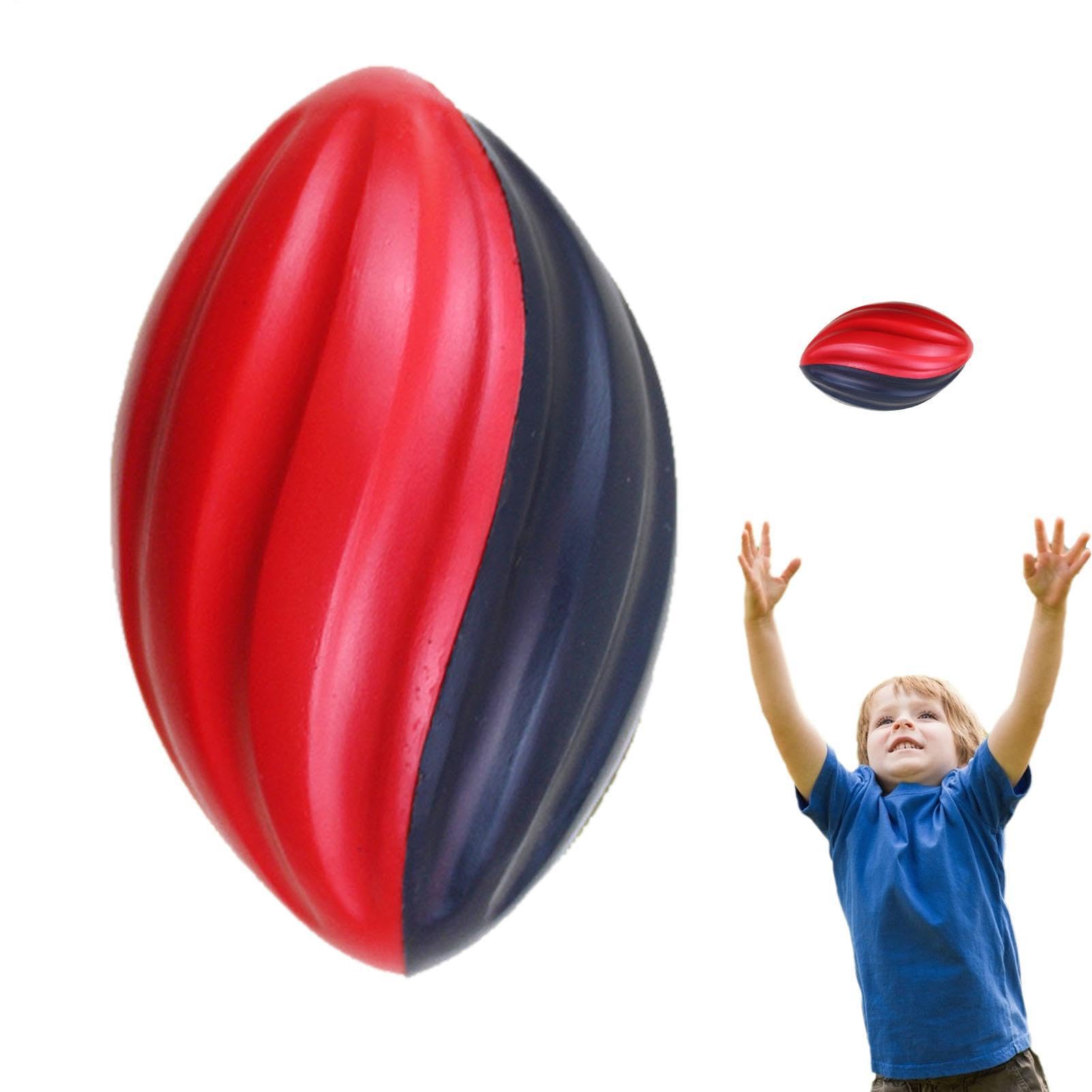 Generico Palla da allenamento per rugby per bambini - Design con impugnatura a a rimbalzo lento, palla da pratica in morbida e resistente, giocattolo sportivo leggero da 5 pollici per lo sviluppo