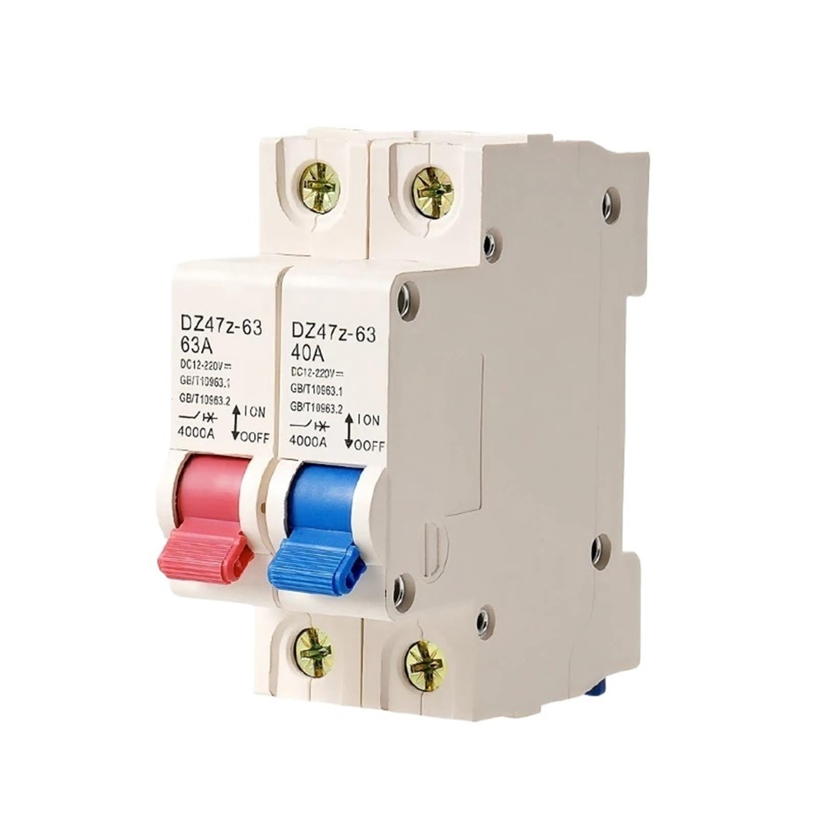 Disjoncteur de batterie de voiture 40A DZ47 DC pour protection circuit rail DIN - 6
