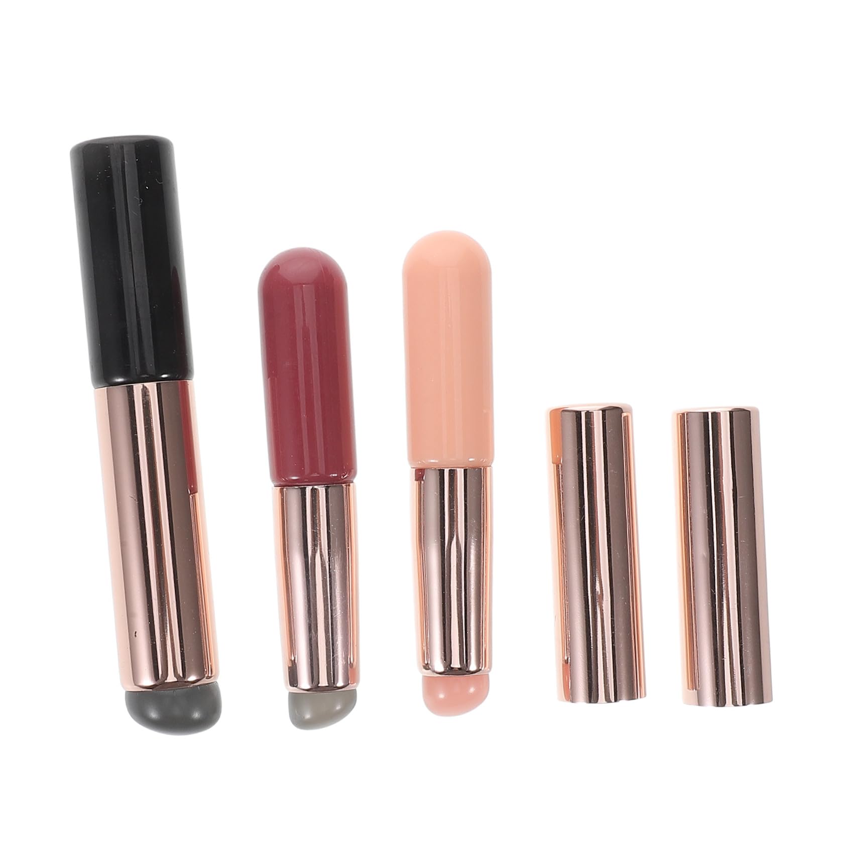 Pincel de Silicona para Uñas, Cabezal y Flexible, 3 Piezas