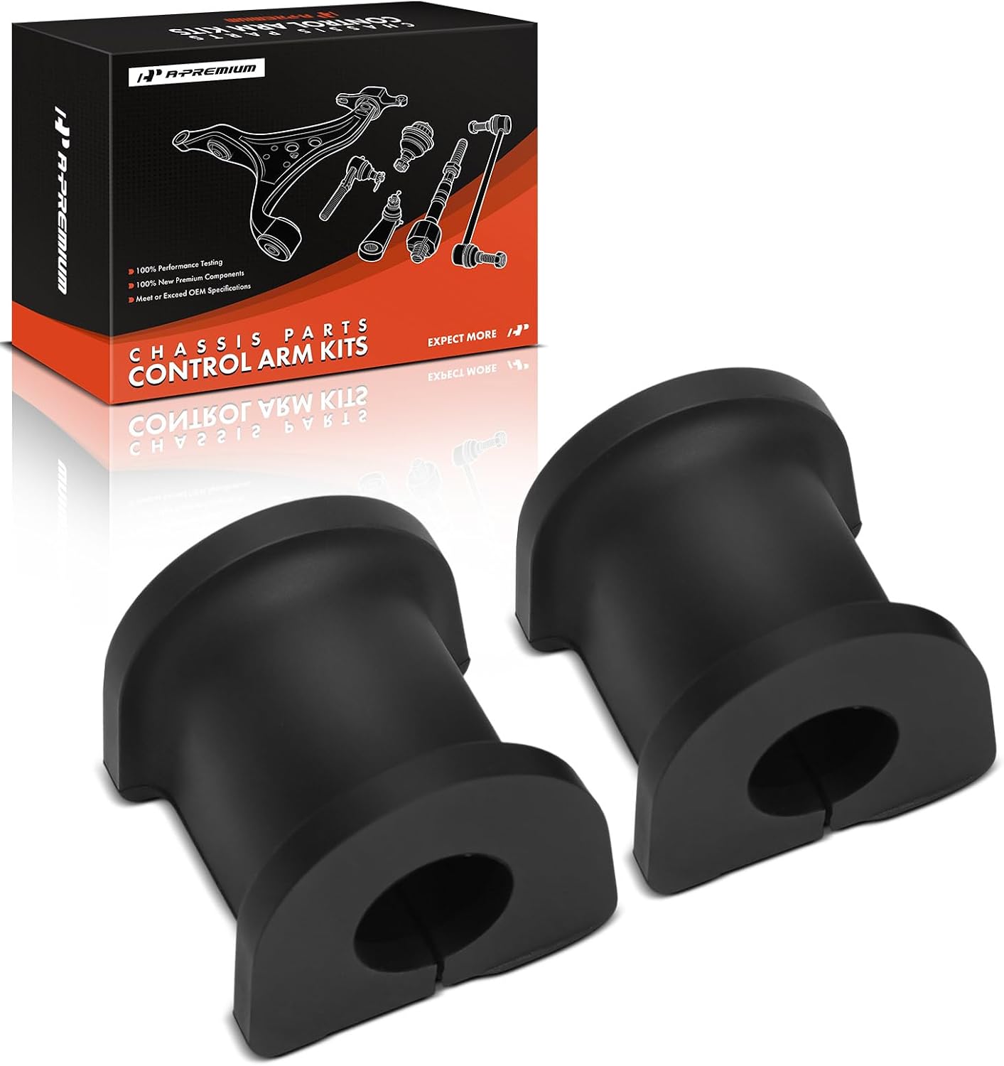 A-Premium 2 x Rear Sway Bar Bushing Kit, Compatible with Mitsubishi Eclipse 2000-2005, Galant 1999-2003